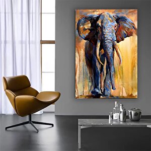 Modern Grafiti Sanatı Soyut Fil Kanvas Tablosu, Renkli Hayvan Resimleri, Ev Duvar Dekoru
