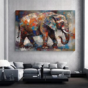 Güzel Afrika Fili Temalı Modern Tablo, Hayvan Sanatı Kanvası