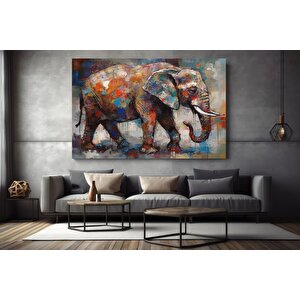 Güzel Afrika Fili Temalı Modern Tablo, Hayvan Sanatı Kanvası