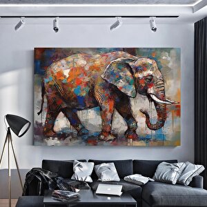 Güzel Afrika Fili Temalı Modern Tablo, Hayvan Sanatı Kanvası