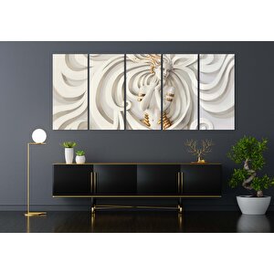 3d Çiçekli Kadın Kanvas – Soyut Çiçek Kadın Tablosu