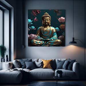 3d Çiçekli Kadın Kanvas – Soyut Çiçek Kadın Tablosu