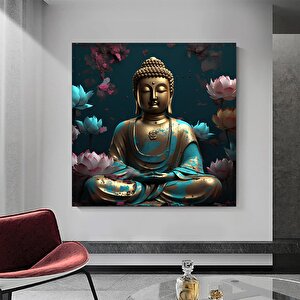 3d Çiçekli Kadın Kanvas – Soyut Çiçek Kadın Tablosu