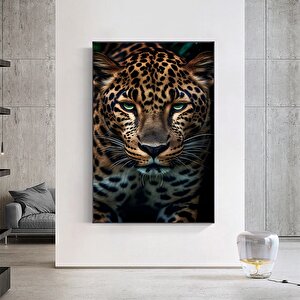 Leopar Kanvas Duvar Sanatı - Afrika Hayvan Sanatı - Safari Sanatı - Orman Kanvas Baskı - Büyük Kedi
