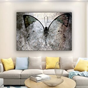 Soyut Kelebek Kanvas Tablosu – Asma Çerçeve Seçeneği, Ekstra Büyük Kanvas