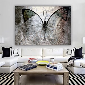 Soyut Kelebek Kanvas Tablosu – Asma Çerçeve Seçeneği, Ekstra Büyük Kanvas