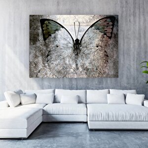 Soyut Kelebek Kanvas Tablosu – Asma Çerçeve Seçeneği, Ekstra Büyük Kanvas