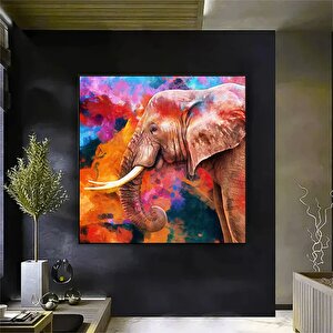 Modern Fil Tuval Duvar Sanatı, Fil Tablosu Duvar Dekoru, Fil Dekoru, Kanvas Üzerine Resim