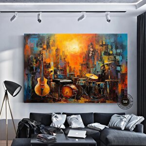 Keman Kanvas Baskı; Müziksever Hediyesi 50x70 cm