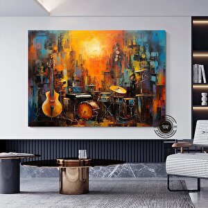 Keman Kanvas Baskı; Müziksever Hediyesi 120x180 cm