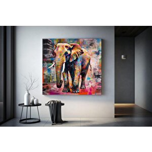 Graffiti Fil Kanvası, Graffiti Tarzı Baskı, Graffiti Duvar Sanatı