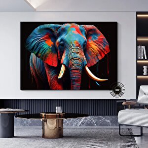 Fil Duvar Dekoru Oturma Odası, Pop Art Duvar Sanatı Kanvas, Ekstra Büyük Soyut Duvar Sanatı 20x30 cm