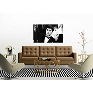 Film Sahnesi – Al Pacino Ünlü Portre Sanatı, Scarface Kanvas Tablo, Asılmaya Hazır Al Pacino Posteri