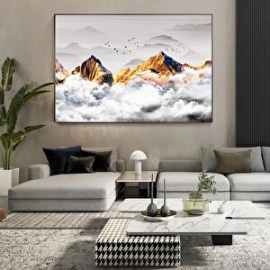 Soyut Dağ Manzarası Kanvas Duvar Sanatı; Dağ Manzarası Kanvas Duvar Dekoru; Oda Dekoru; Yılbaşı Hedi