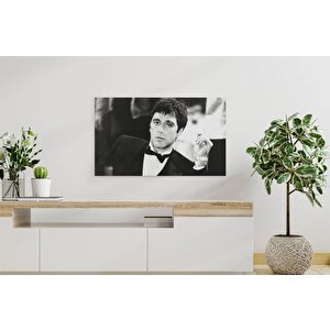 Film Sahnesi – Al Pacino Ünlü Portre Sanatı, Scarface Kanvas Tablo, Asılmaya Hazır Al Pacino Posteri