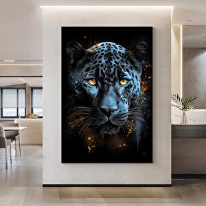 Leopar Kanvas Duvar Sanatı – Afrika Hayvan Sanatı – Safari Sanatı – Orman Kanvas Baskısı – Büyük Ked 100x150 cm