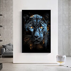 Leopar Kanvas Duvar Sanatı – Afrika Hayvan Sanatı – Safari Sanatı – Orman Kanvas Baskısı – Büyük Ked