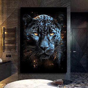 Leopar Kanvas Duvar Sanatı – Afrika Hayvan Sanatı – Safari Sanatı – Orman Kanvas Baskısı – Büyük Ked