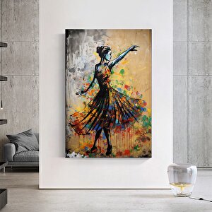 Balerin Graffiti Poster; Sokak Sanatı