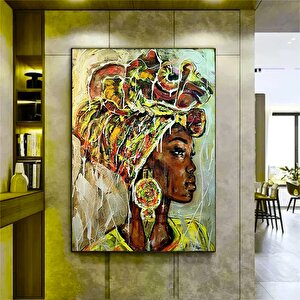 Etnik Kanvas Sanatı, Kadın Duvar Sanatı, Kanvas Duvar Sanatı, Etnik Kadın Duvar Sanatı
