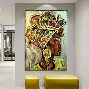 Etnik Kanvas Sanatı, Kadın Duvar Sanatı, Kanvas Duvar Sanatı, Etnik Kadın Duvar Sanatı