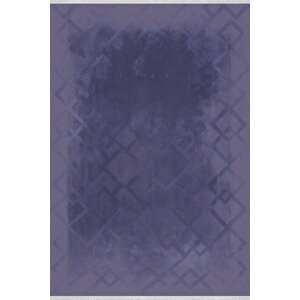 Yıkanabilir Salon Halısı – Lacivert – Geometric Desen, Makinede Yıkanabilir, Kolay Temizlenebilir, Toz Ve Tüy Tutmaz, Kaymaz, Evcil Hayvan Dostu 160x180 cm