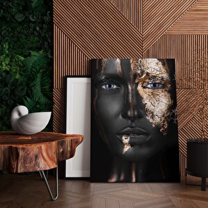 Modern Afrikalı Kadın Tablosu – Oturma Odası Dekoru, Etnik Kadın Sanatı 80x120 cm