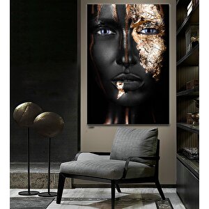 Modern Afrikalı Kadın Tablosu – Oturma Odası Dekoru, Etnik Kadın Sanatı