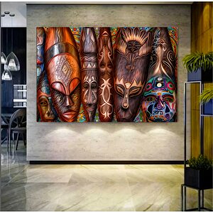 Afrika Kabile Maskesi Kanvas Duvar Sanatı – Afrika Maskesi, Etnik Ev Dekoru