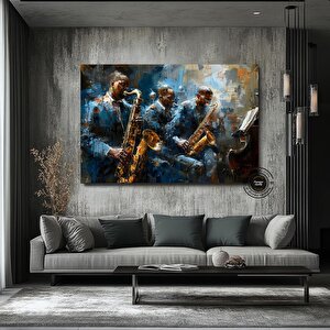 Caz Duvar Sanatı; Müzisyen Baskıları; Afrika Duvar Sanatı Baskıları; Soyut Modern Duvar Sanatı Baskı 30x40 cm