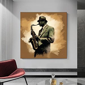 Afrika Caz Sanatı, Afrikalı Kanvas, Caz Duvar Sanatı, Caz Yağlı Boya Kanvası