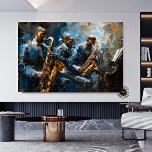 Caz Duvar Sanatı; Müzisyen Baskıları; Afrika Duvar Sanatı Baskıları; Soyut Modern Duvar Sanatı Baskı 120x180 cm
