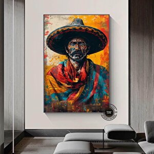 Meksika Duvar Sanatı, Mariachi Baskısı, Meksika Duvar Dekoru, Meksika Kültürü 50x70 cm