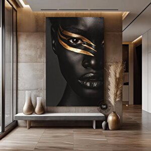 Etnik Kanvas Sanatı, Kadın Duvar Sanatı, Kanvas Duvar Sanatı, Etnik Kadın Duvar Sanatı, Soyut Sanat 80x150 cm