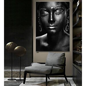 Modern Afrikalı Kadın Tablosu – Oturma Odası Dekoru, Etnik Kadın Sanatı