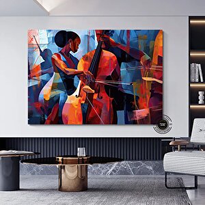 Caz Duvar Sanatı; Müzisyen Baskıları; Afrika Duvar Baskıları; Soyut Modern Duvar Sanatı 50x70 cm