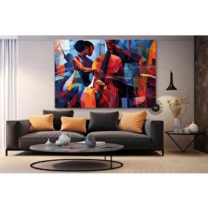 Caz Duvar Sanatı; Müzisyen Baskıları; Afrika Duvar Baskıları; Soyut Modern Duvar Sanatı 50x70 cm