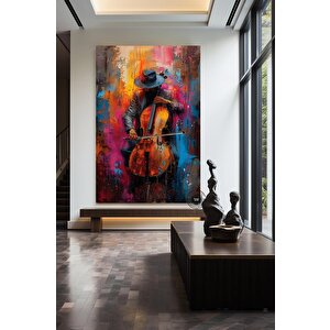 Afrika Caz Sanatı; Siyah Müzisyen Kanvas; Sokak Caz Grubu Teması