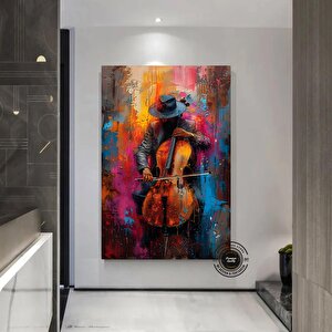 Afrika Caz Sanatı; Siyah Müzisyen Kanvas; Sokak Caz Grubu Teması