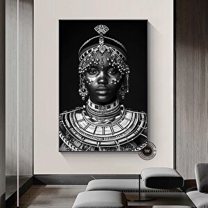 Afrikalı Kadın Kanvas Duvar Sanatı, Etnik Kanvas Duvar Sanatı, Etnik Duvar Dekoru, Afrikalı Kanvas 70x150 cm