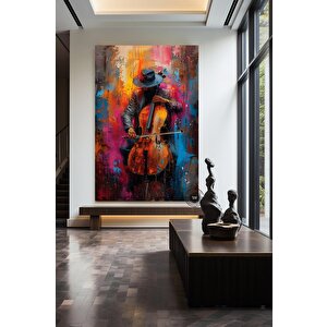 Afrika Caz Sanatı; Siyah Müzisyen Kanvas; Sokak Caz Grubu Teması