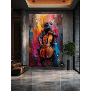 Afrika Caz Sanatı; Siyah Müzisyen Kanvas; Sokak Caz Grubu Teması