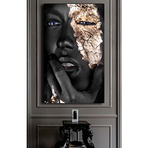 Modern Afrikalı Kadın Tablosu – Oturma Odası Dekoru, Etnik Kadın Sanatı