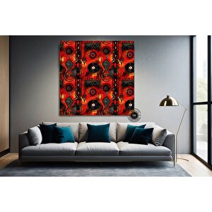 Afrikalı Kültür Duvar Sanatı, Soyut Afrika Duvar Sembolleri, Etnik Hediye Kanvası