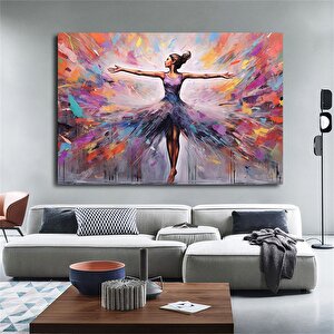 Balerin Graffiti Posteri – Dans Eden Balerin Duvar Sanatı; Sokak Sanatı Kanvas 100x150 cm