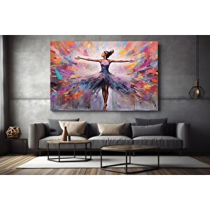 Balerin Graffiti Posteri – Dans Eden Balerin Duvar Sanatı; Sokak Sanatı Kanvas