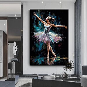 Balerin Kızı Baskısı – Soyut Bale Tablosu 40x60 cm