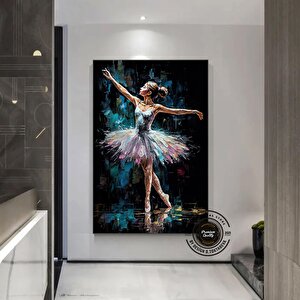 Balerin Kızı Baskısı – Soyut Bale Tablosu 40x60 cm