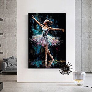 Balerin Kızı Baskısı – Soyut Bale Tablosu