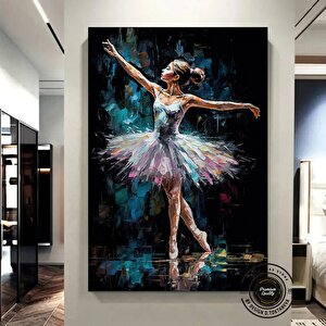 Balerin Kızı Baskısı – Soyut Bale Tablosu